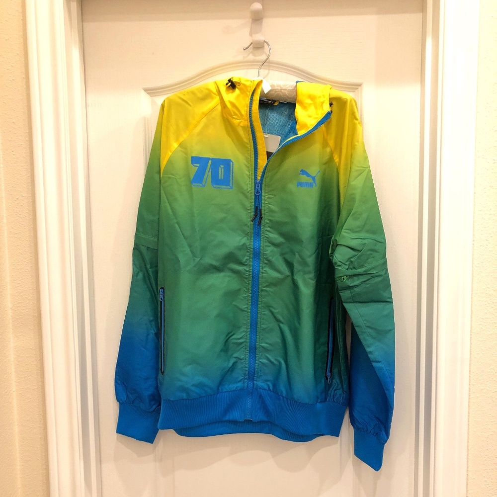 Puma Brasil 70 Football Soccer Ombre Windbreaker